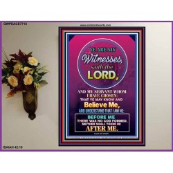 YE ARE MY WITNESSES   Christian Art Poster   (GWPEACE7718)   