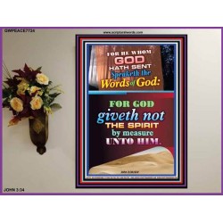 WORDS OF GOD   Scripture Poster   (GWPEACE7724)   