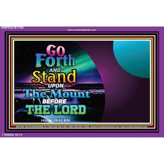 GO FORTH   Bible Verse Frame Art Prints   (GWPEACE7789)   