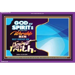 GOD IS SPIRIT   Bible Verses Frame Art Prints   (GWPEACE7791)   