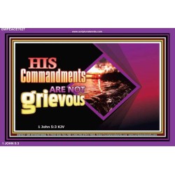 HIS COMMANDMENTS   Christian Quote Framed   (GWPEACE7827)   