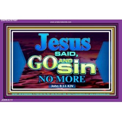 GO AND SIN NO MORE   Scripture Art Prints   (GWPEACE7897)   