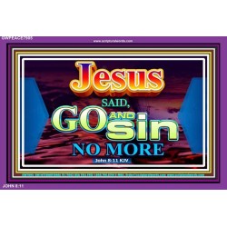 GO AND SIN NO MORE   Contemporary Christian Paintings Acrylic Glass frame   (GWPEACE7905)   