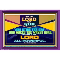 I AM THE LORD YOUR GOD   Framed Sitting Room Wall Decoration   (GWPEACE7919)   