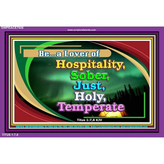 HOSPITALITY   Framed Office Wall Decoration   (GWPEACE7926)   