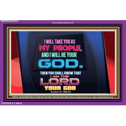 I WILL BE YOUR GOD   Contemporary Wall Decor   (GWPEACE7974)   