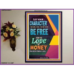 THE LOVE OF MONEY   Christian Artwork Print   (GWPEACE8011)   