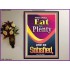 YOU SHALL EAT IN PLENTY   Bible Verse Poster for Home   (GWPEACE8030)   "12X14"