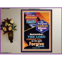 FORGIVE THE PERSON WHO OFFENDS YOU   Bible Verses Poster Online   (GWPEACE8066)   "12X14"