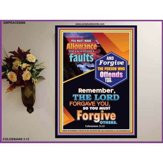 FORGIVE THE PERSON WHO OFFENDS YOU   Bible Verses Poster Online   (GWPEACE8066)   