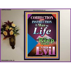 THE WAY TO LIFE   Inspirational Bible Verses Poster   (GWPEACE8200)   