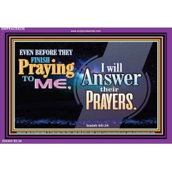 GOD ANSWERS OUR PRAYERS   Framed Bible Verse   (GWPEACE8238)   