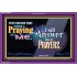 GOD ANSWERS OUR PRAYERS   Framed Bible Verse   (GWPEACE8238)   "14x12"