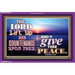 GOD'S COUNTENANCE BE UPON THEE    Inspirational Bible Verses Framed   (GWPEACE8244)   