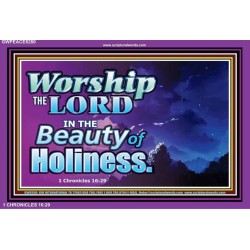 IN THE BEAUTY OF HOLINESS   Framed Scriptural Dcor   (GWPEACE8280)   