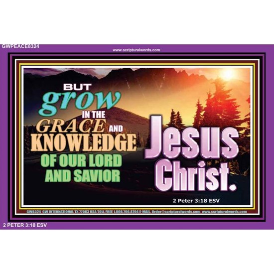 GROW IN GRACE   Bible Verse Framed Art   (GWPEACE8324)   