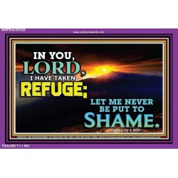 GOD OUR REFUGE   Bible Verses Framed for Home   (GWPEACE8328)   