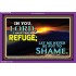 GOD OUR REFUGE   Bible Verses Framed for Home   (GWPEACE8328)   "14x12"