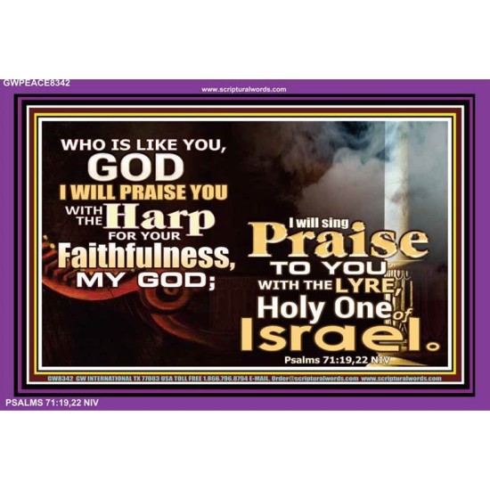 I WILL SING PRAISE TO YOU   Bible Verse Frame Online   (GWPEACE8342)   