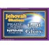 JEHOVAH SHALOM   Large Framed Scripture Wall Art   (GWPEACE8350)   "14x12"