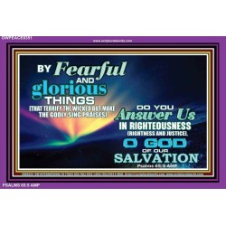 GOD OF OUR SALVATION   Large Frame Scripture Wall Art   (GWPEACE8351)   