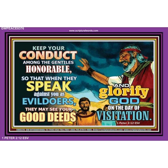 GLORIFY GOD   Scripture Framed    (GWPEACE8376)   