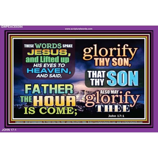 GLORIFY THY SON   Custom Frame Scripture   (GWPEACE8394)   