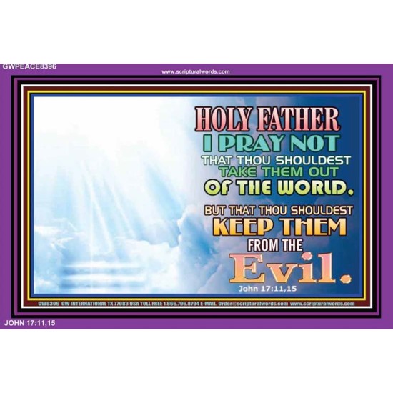 HOLY FATHER   Custom Contemporary Christian Wall Art   (GWPEACE8396)   