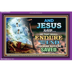 YE SHALL BE SAVED   Unique Bible Verse Framed   (GWPEACE8421)   