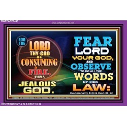 GOD A CONSUMING FIRE   Inspirational Bible Verse Frame   (GWPEACE8445)   