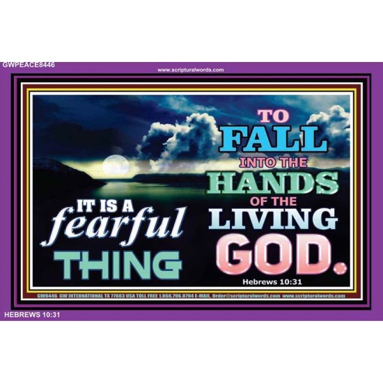 GOD A CONSUMING FIRE   Bible Verse Picture Frame Gift   (GWPEACE8446)   