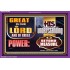 GREAT IS THE LORD   Large Frame Scriptural Wall Art   (GWPEACE8464)   "14x12"