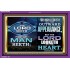 GOD LOOKS ON THE HEART   Bible Verse Frame Online   (GWPEACE8470)   "14x12"