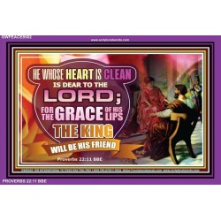 A CLEAN HEART   Bible Verses Frame Art Prints   (GWPEACE8502)   "14x12"