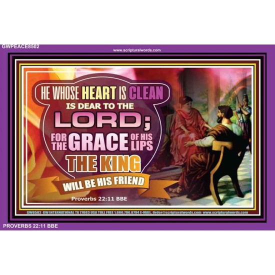 A CLEAN HEART   Bible Verses Frame Art Prints   (GWPEACE8502)   