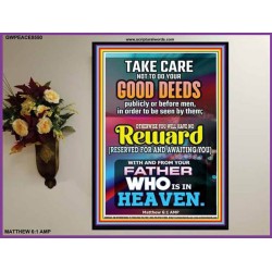 YOUR FATHER WHO IS IN HEAVEN    Encouraging Bible Verses Poster   (GWPEACE8550)   