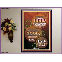 THE RESURRECTION OF LIFE   Scripture Art Poster   (GWPEACE8571)   