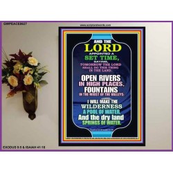 A SET TIME   Inspirational Bible Verses Poster   (GWPEACE8627)   