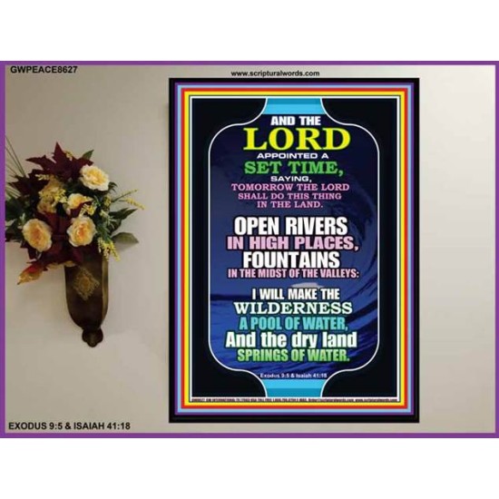 A SET TIME   Inspirational Bible Verses Poster   (GWPEACE8627)   