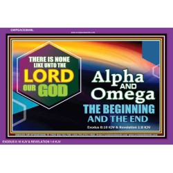 ALPHA AND OMEGA   Christian Quotes Framed   (GWPEACE8649L)   