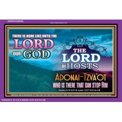 ADONAI TZVA'OT - LORD OF HOSTS   Christian Quotes Frame   (GWPEACE8650L)   