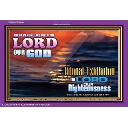 ADONAI TZIDKEINU - LORD OUR RIGHTEOUSNESS   Christian Quote Frame   (GWPEACE8653L)   