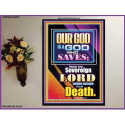 THE SOVREIGN GOD   Scriptural Dcor Poster   (GWPEACE8670)   