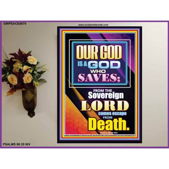 THE SOVREIGN GOD   Scriptural Dcor Poster   (GWPEACE8670)   