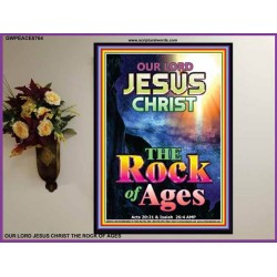 THE ROCK OF AGES   Large Print Scripture Wall Art   (GWPEACE8764)   