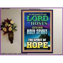 THE SPIRIT OF HOPE   Printed Bible Verse   (GWPEACE8798)   