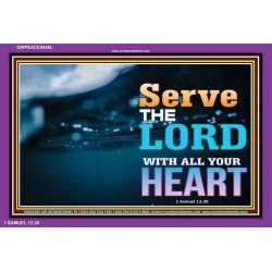 WITH ALL YOUR HEART   Framed Religious Wall Art    (GWPEACE8846L)   