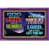 GOD GIVES GRACE TO THE HUMBLE   Biblical Art Acrylic Glass Frame   (GWPEACE8891)   "14x12"