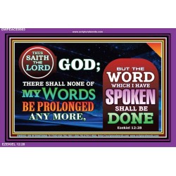 GODS WORD SHALL BE DONE   Scriptural Portrait Wooden Frame   (GWPEACE8903)   