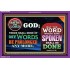 GODS WORD SHALL BE DONE   Scriptural Portrait Wooden Frame   (GWPEACE8903)   "14x12"